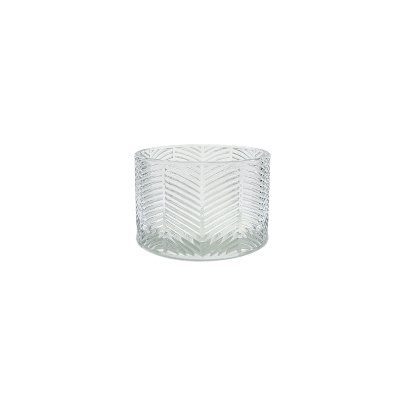 Transparent Relief Candle Holder & Wax Bottle YD-HDWC-104
