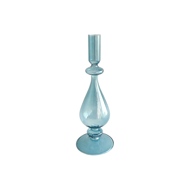 Blue-gray Lamp Candle Holder YD-LCH-003