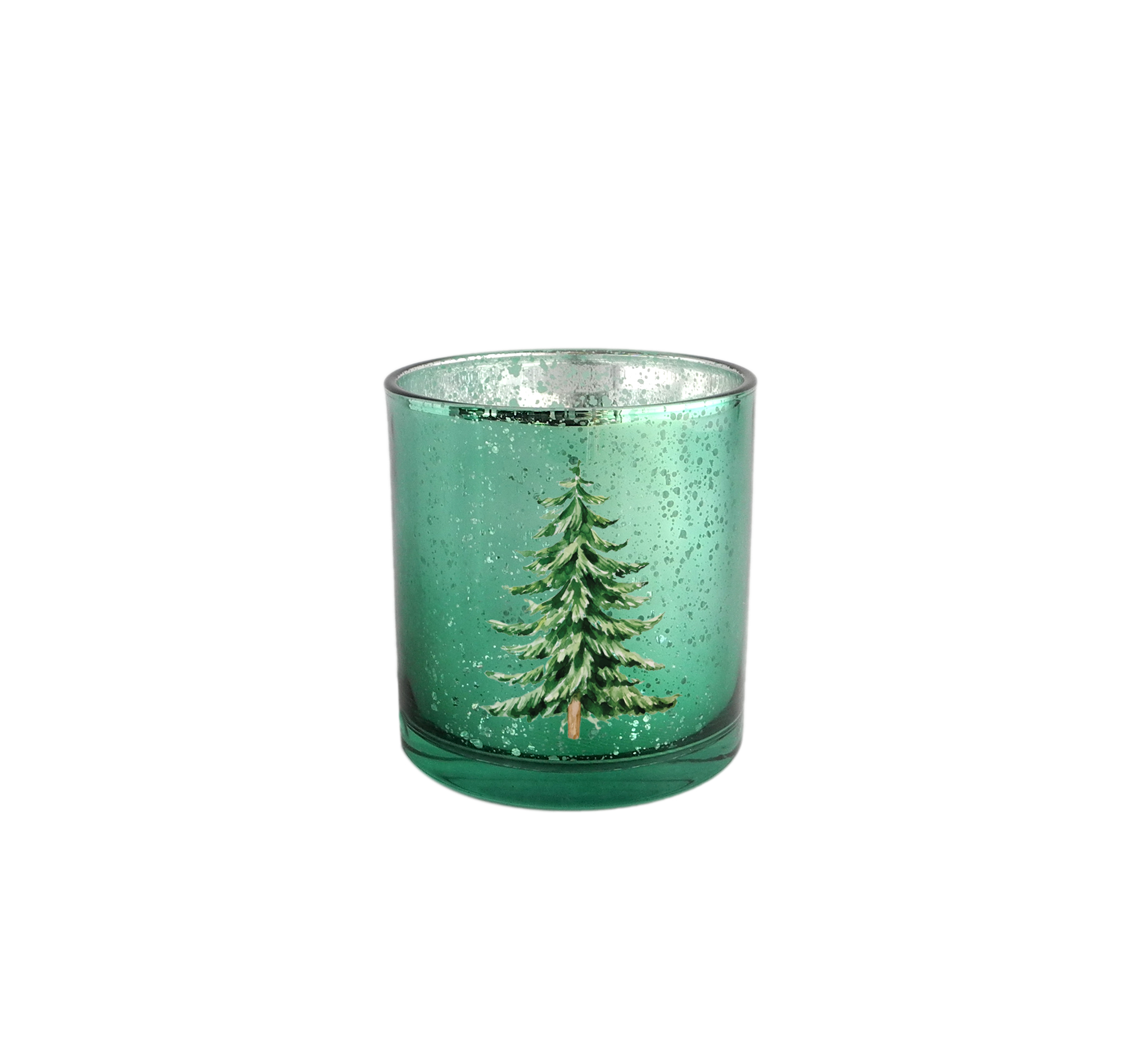 Green Christmas Candle Holder & Wax BOttle YD-CX-030