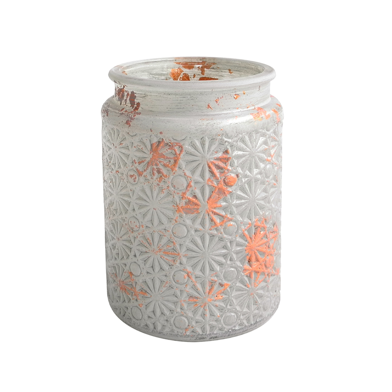 Light Blue Texture Glass Vases Wax Bottle YD-ND-193