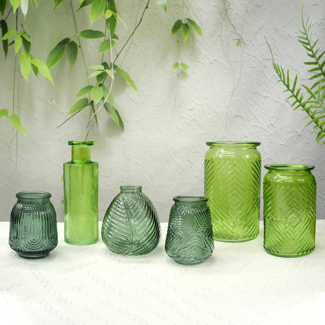 Green Series Spring & Summer Glass Vases YD-SS-016