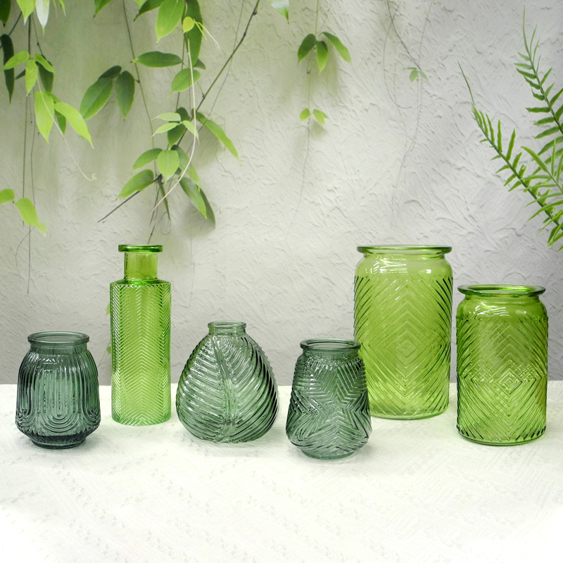 Green Series Spring & Summer Glass Vases YD-SS-016
