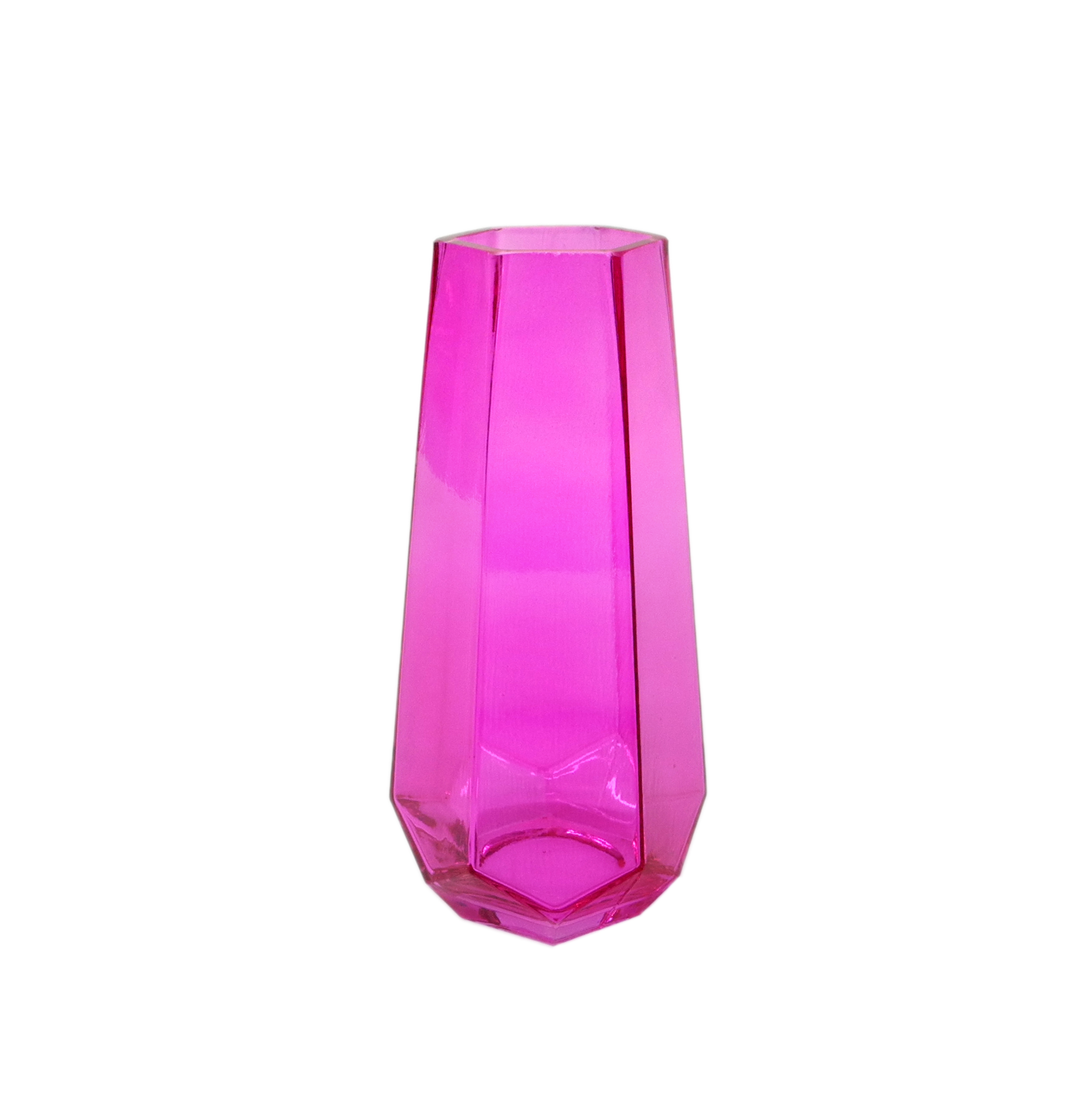 Pink Geometric Glass Vase YD-ND-154