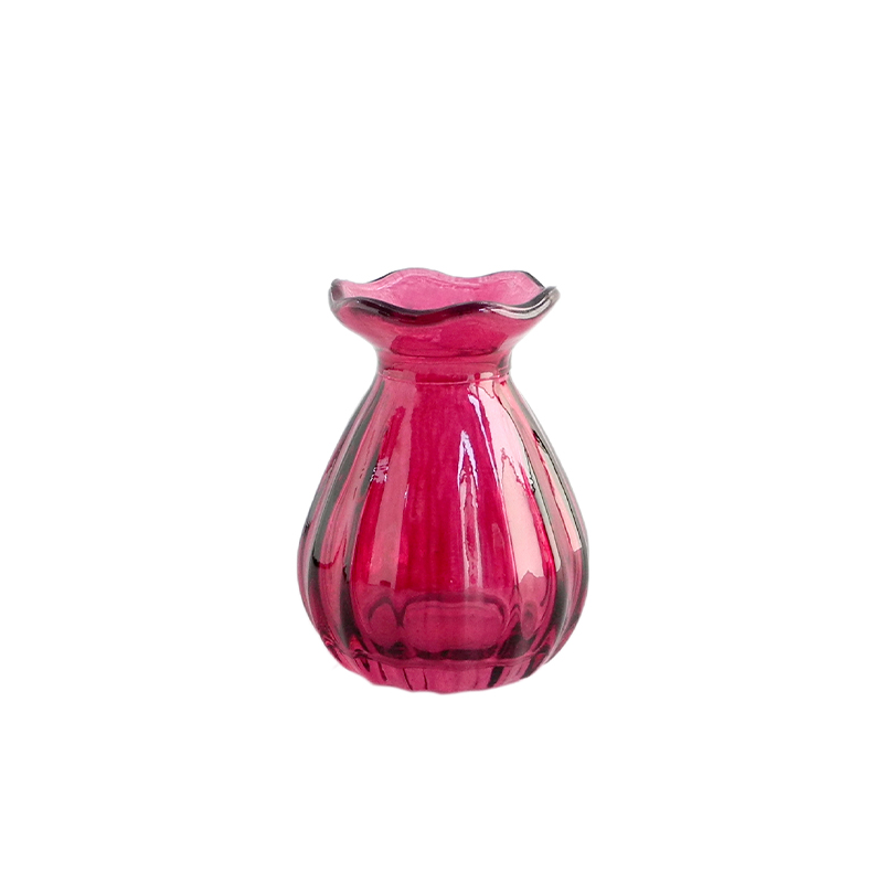 Pleats Glass Vase YD-CGV-027
