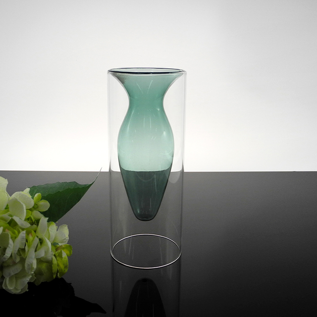 Green Lampwork Glass Vase YD-BV-019