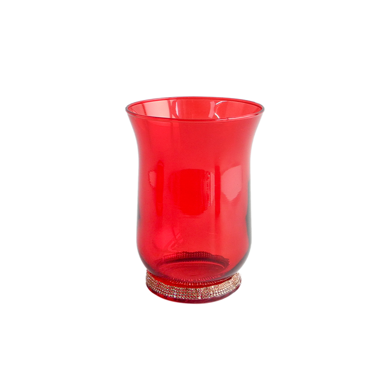 Red And White Glass Wind Lantern YD-CX-062