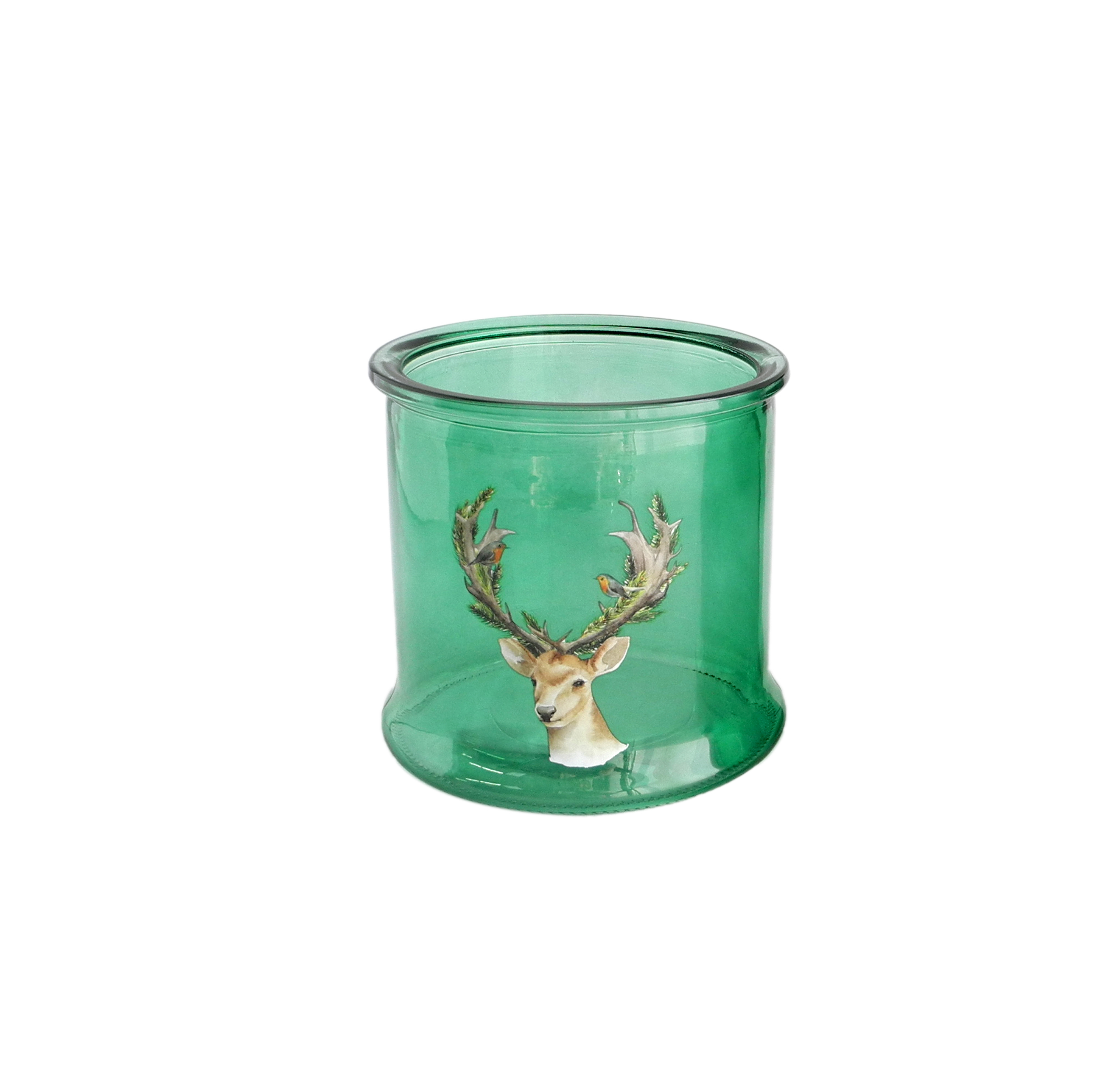 Green Candle Holder & Wax Bottle YD-HDWC-063