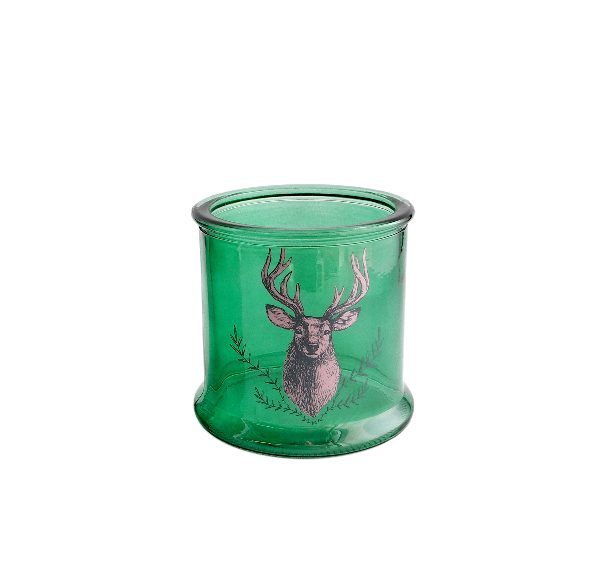 Green Candle Holder & Wax Bottle YD-HDWC-063