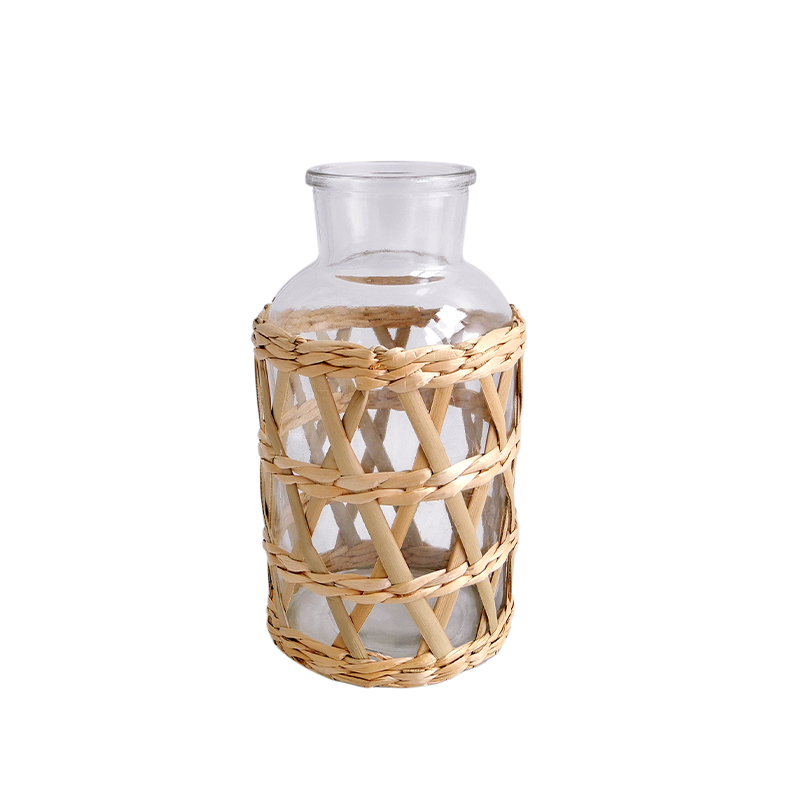 Large mesh woven glass vase YD-ACC-003