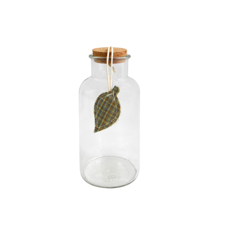 Autumn Leaves Clear Glass Bottle YD-TDH-014