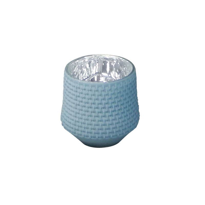 Light Grey Blue Vintage Glass Wax Bottle YD-CX-038