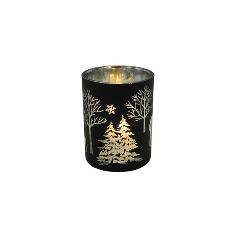 Black Candle Holder & Wax Bottle YD-HDWC-126