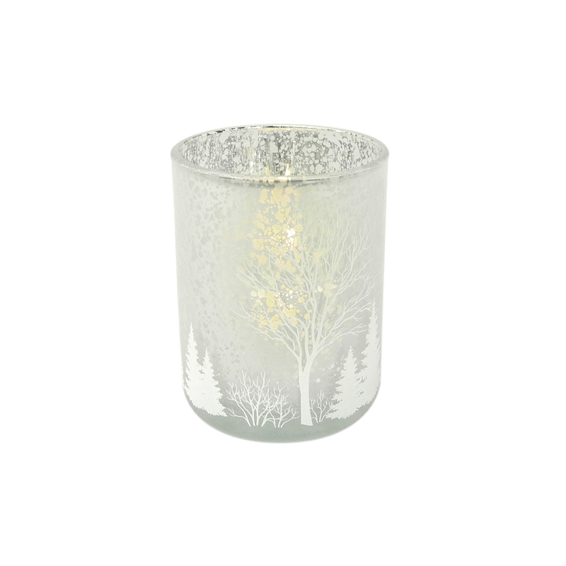 Stereo Pattern Christmas Candle Holder & Wax Bottle YD-CX-025