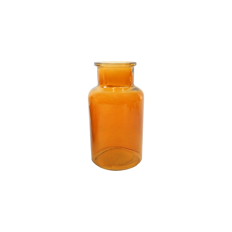 Yellow Transparent Glass Container YD-TDH-009