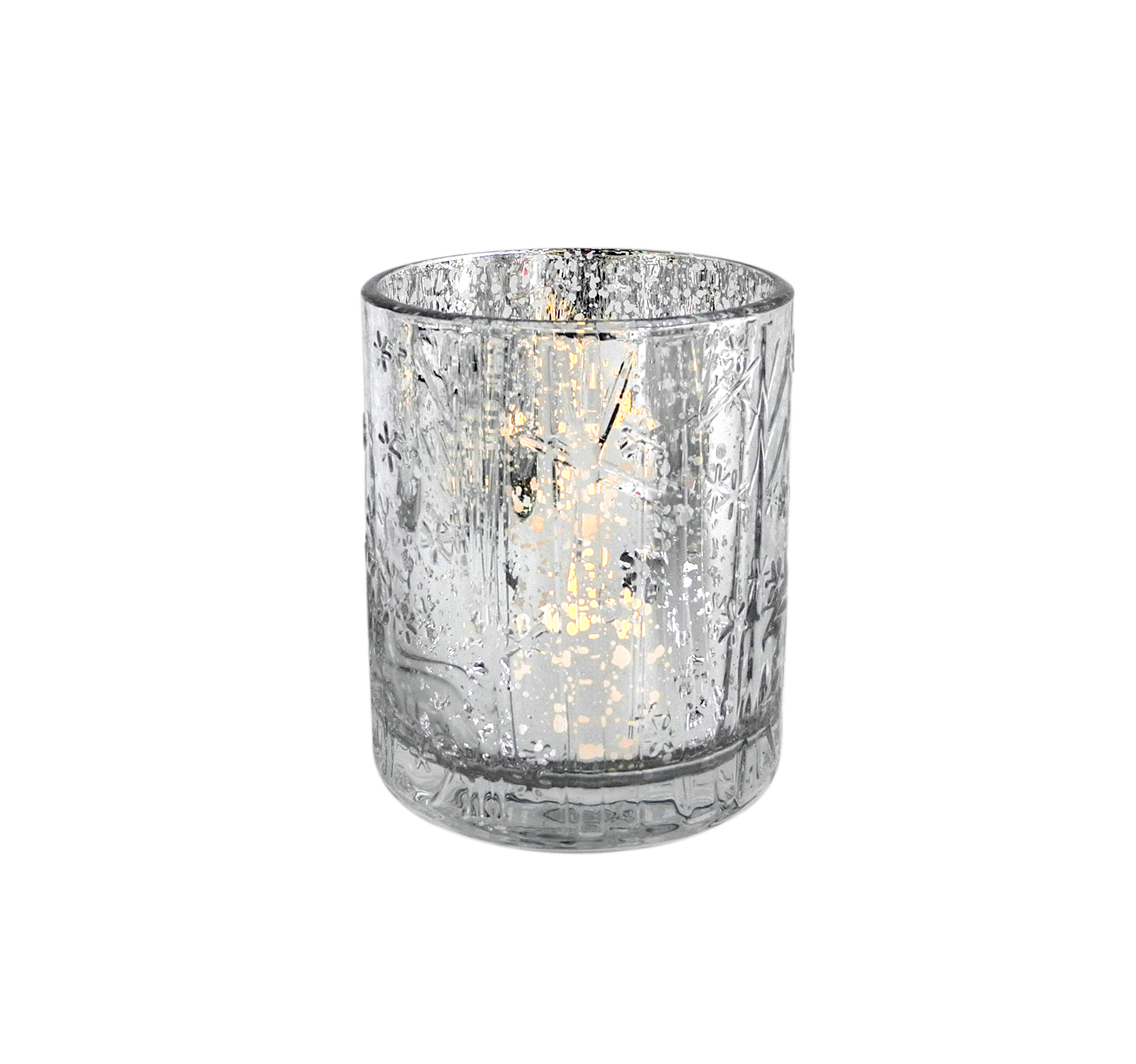 Yorklsun Glassware Yellow Christmas Candle Holder & Wax Bottle YD-HDWC-039