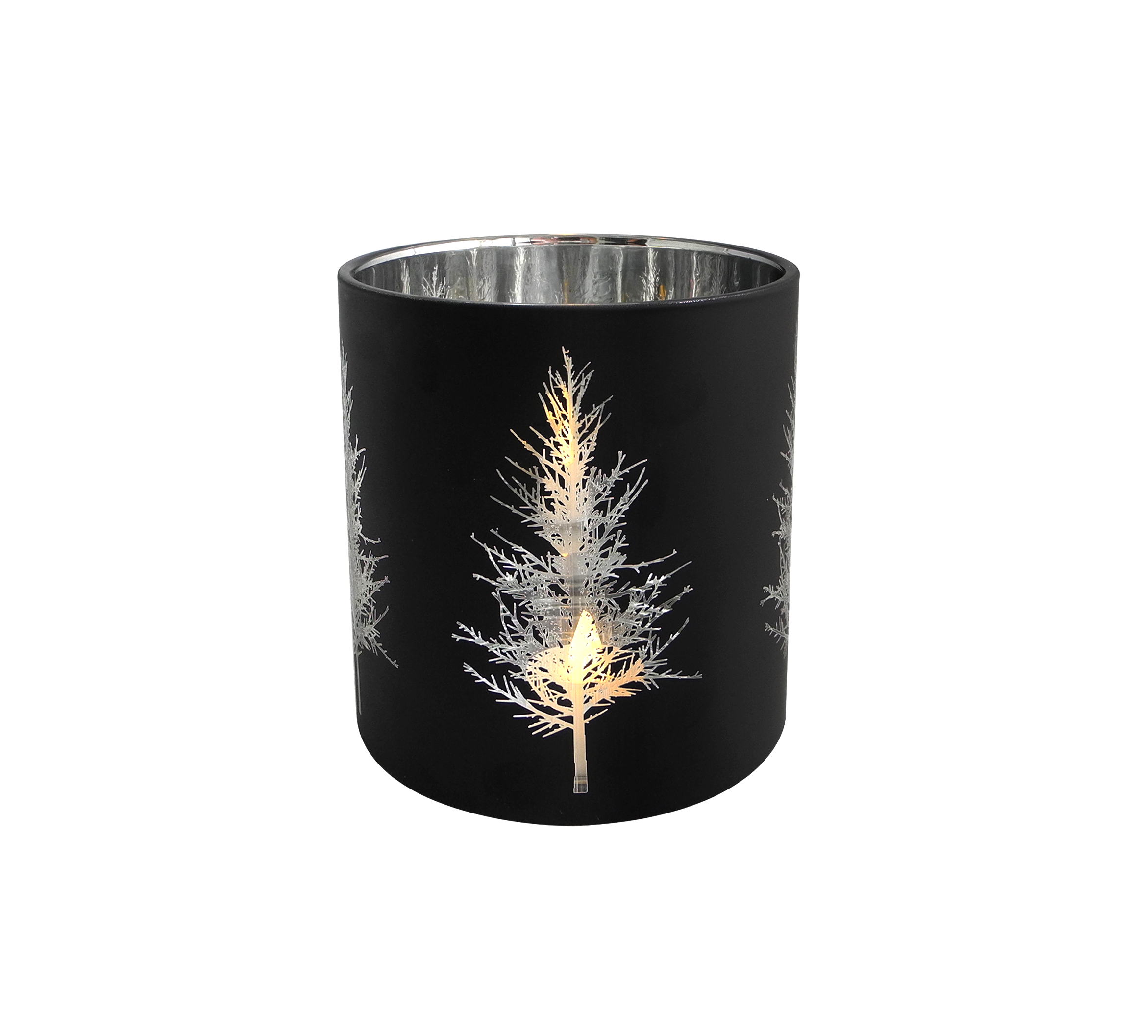 Yorklsun Glassware Black Christmas Candle Holder & Wax Bottle YD-HDWC-036