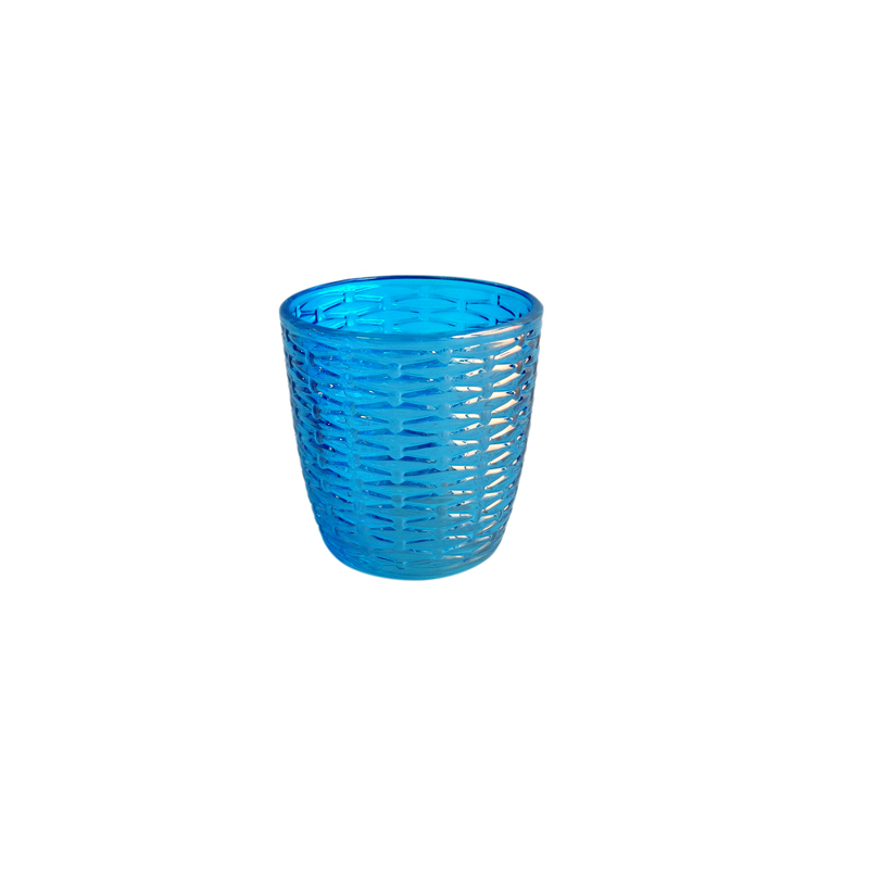 Dark Blue Pattern Glass Vases YD-OBS-031