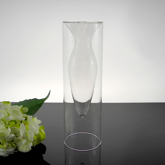 Transparent Lampwork Glass Vase YD-BV-026