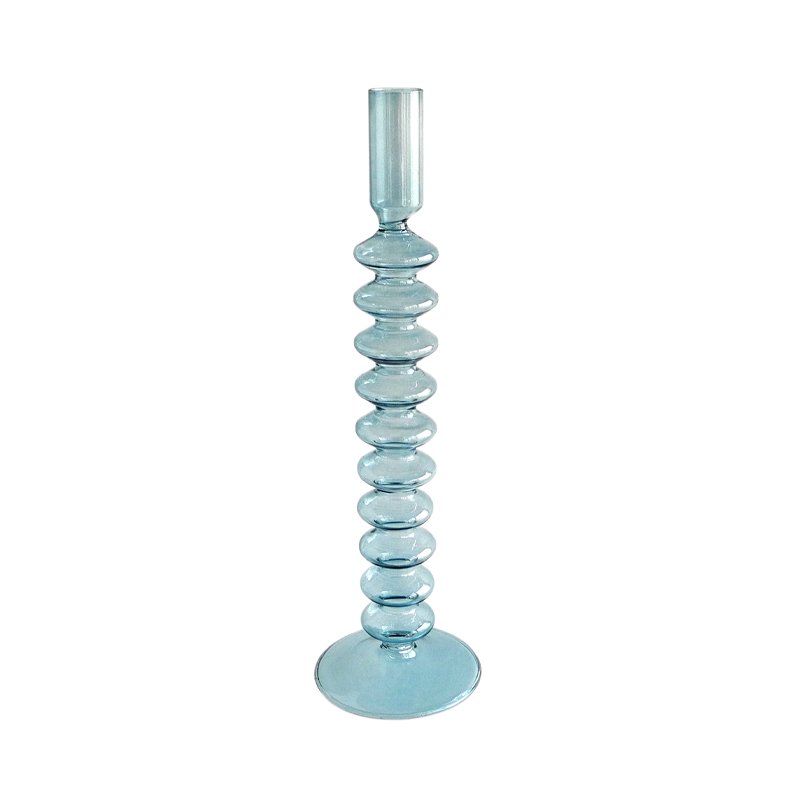 Blue-gray Lamp Candle Holder YD-LCH-003