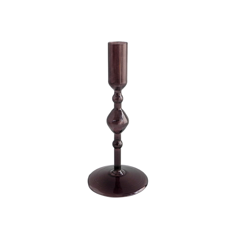 Dark Brown Lamp Candle Holder YD-LCH-011