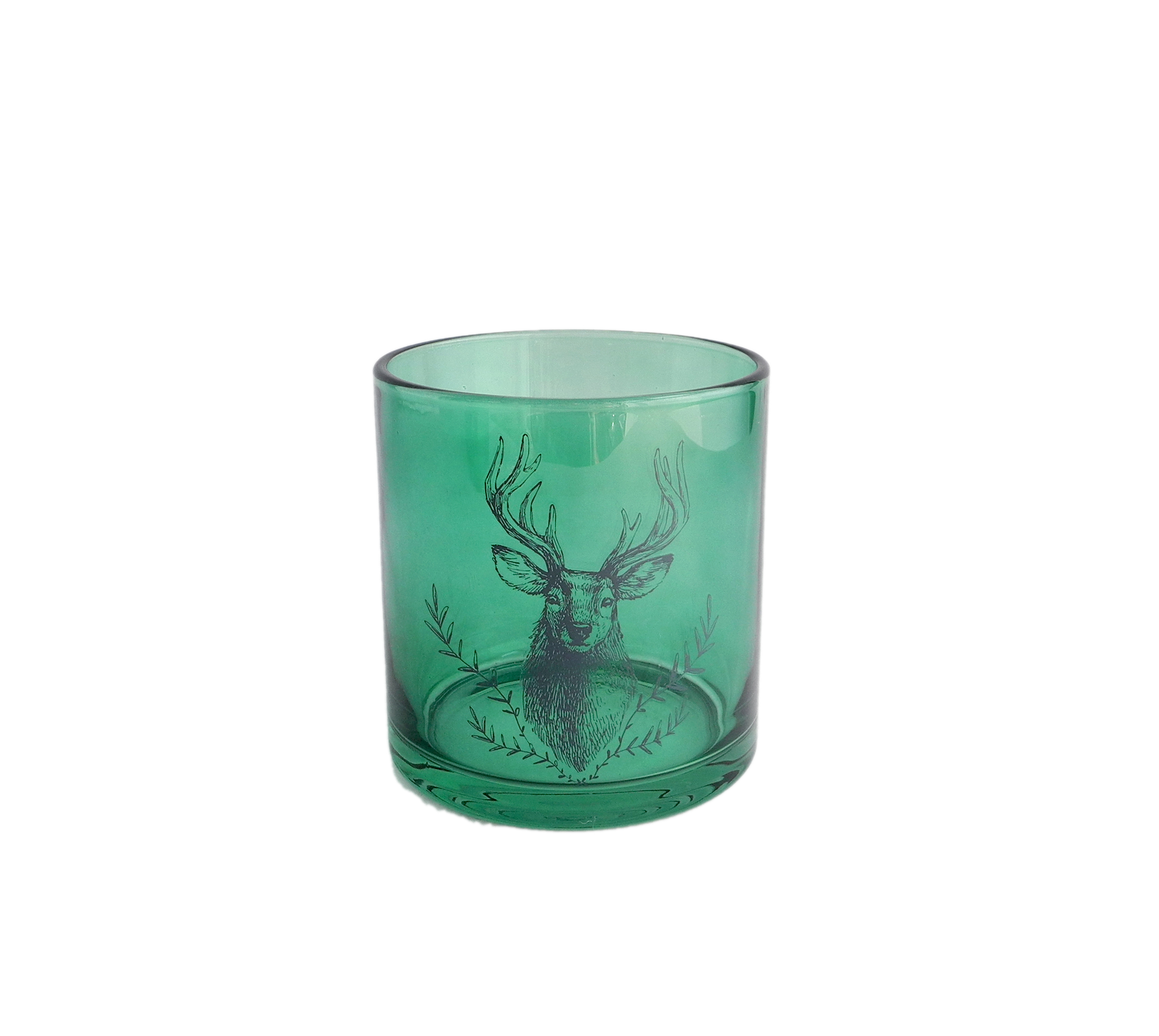 Green Christmas Candle Holder & Wax BOttle YD-CX-030