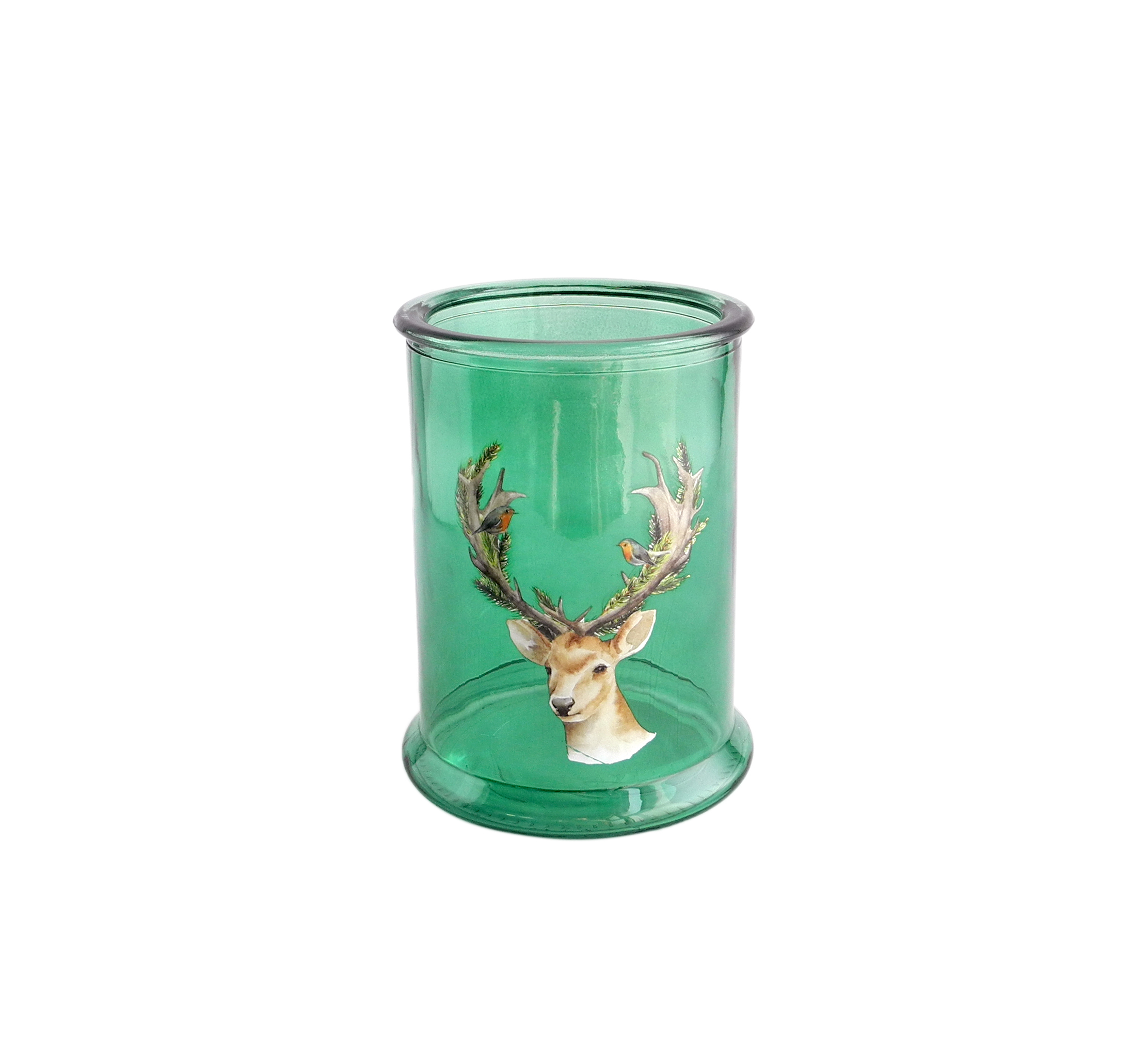 Green Candle Holder & Wax Bottle YD-HDWC-063