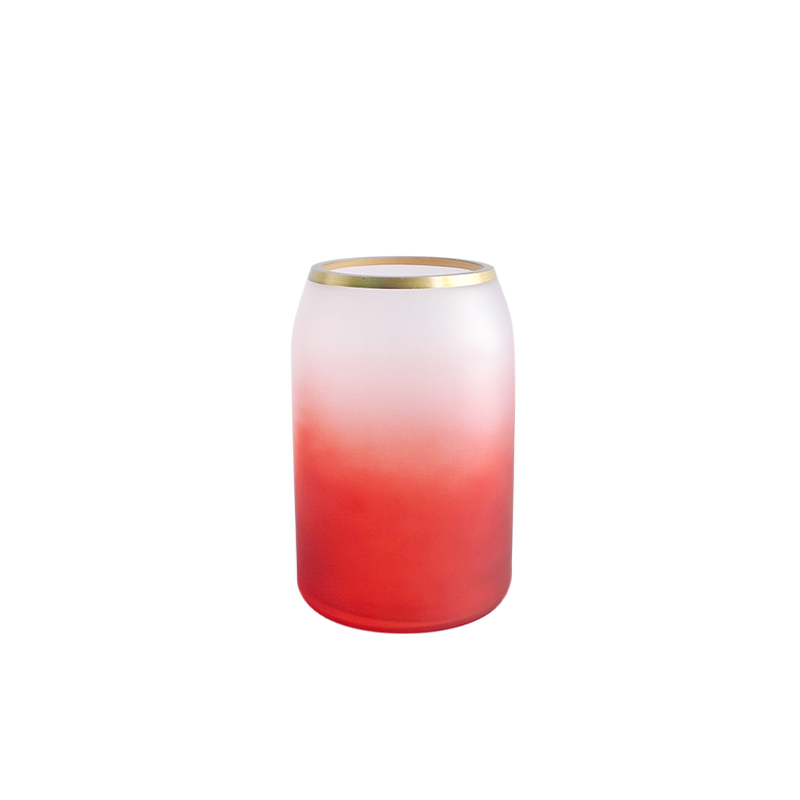 Phnom Penh Red Gradient Glass Vase YD-CX-042