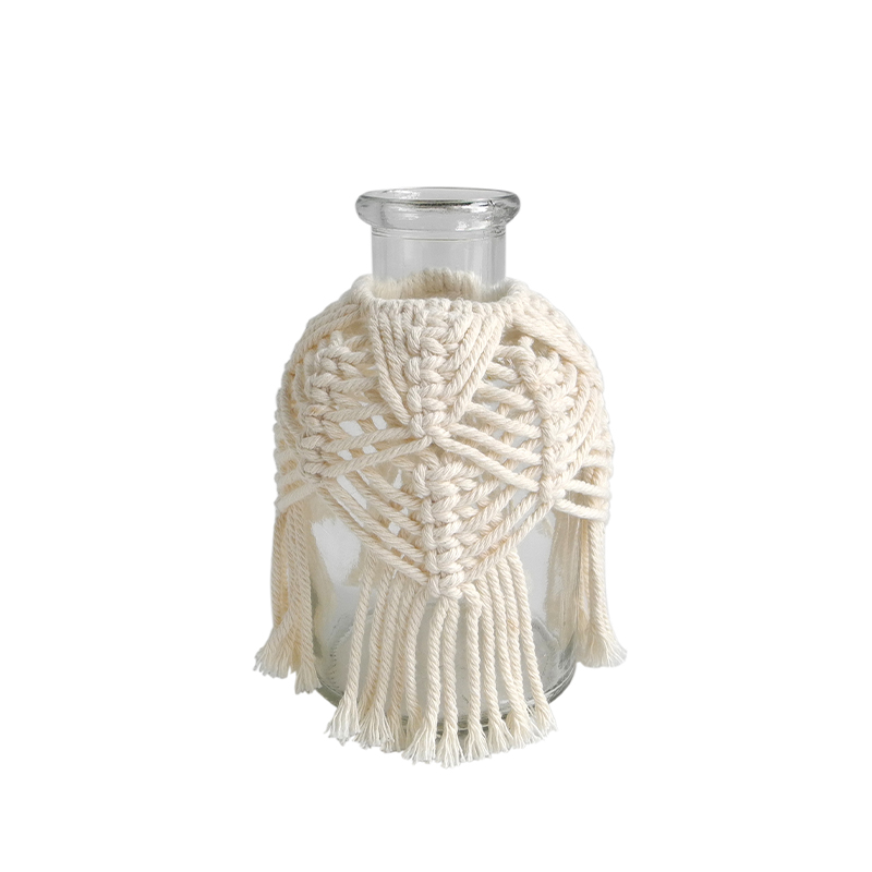 White Cotton Thread Decorative Glass Vases YD-ACC-024