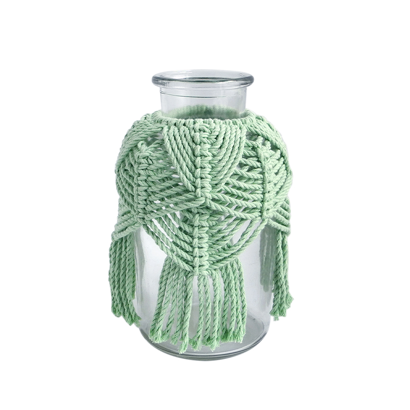 Green Cotton Thread Decorative Glass Vases YD-ACC-022