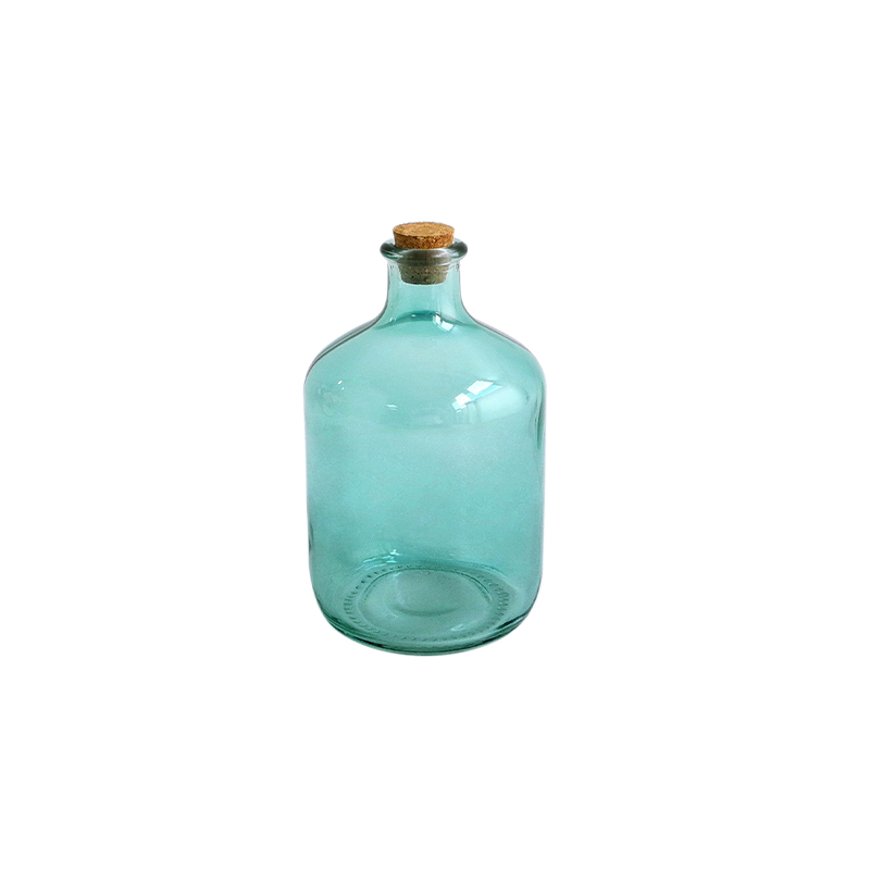Blue Grey Glass Container YD-GC-033