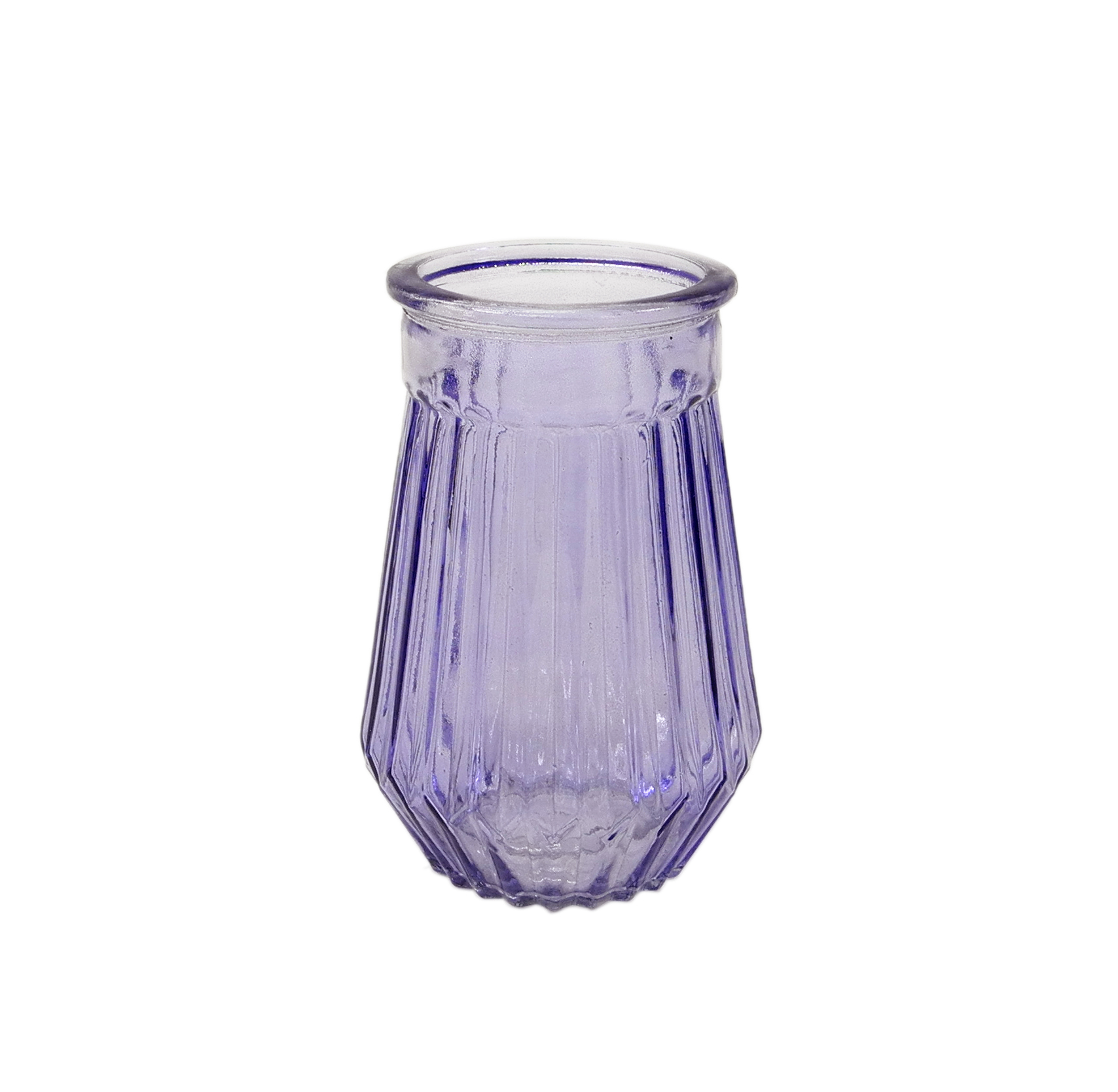 Blue prismatic Glass Vase YD-ND-164