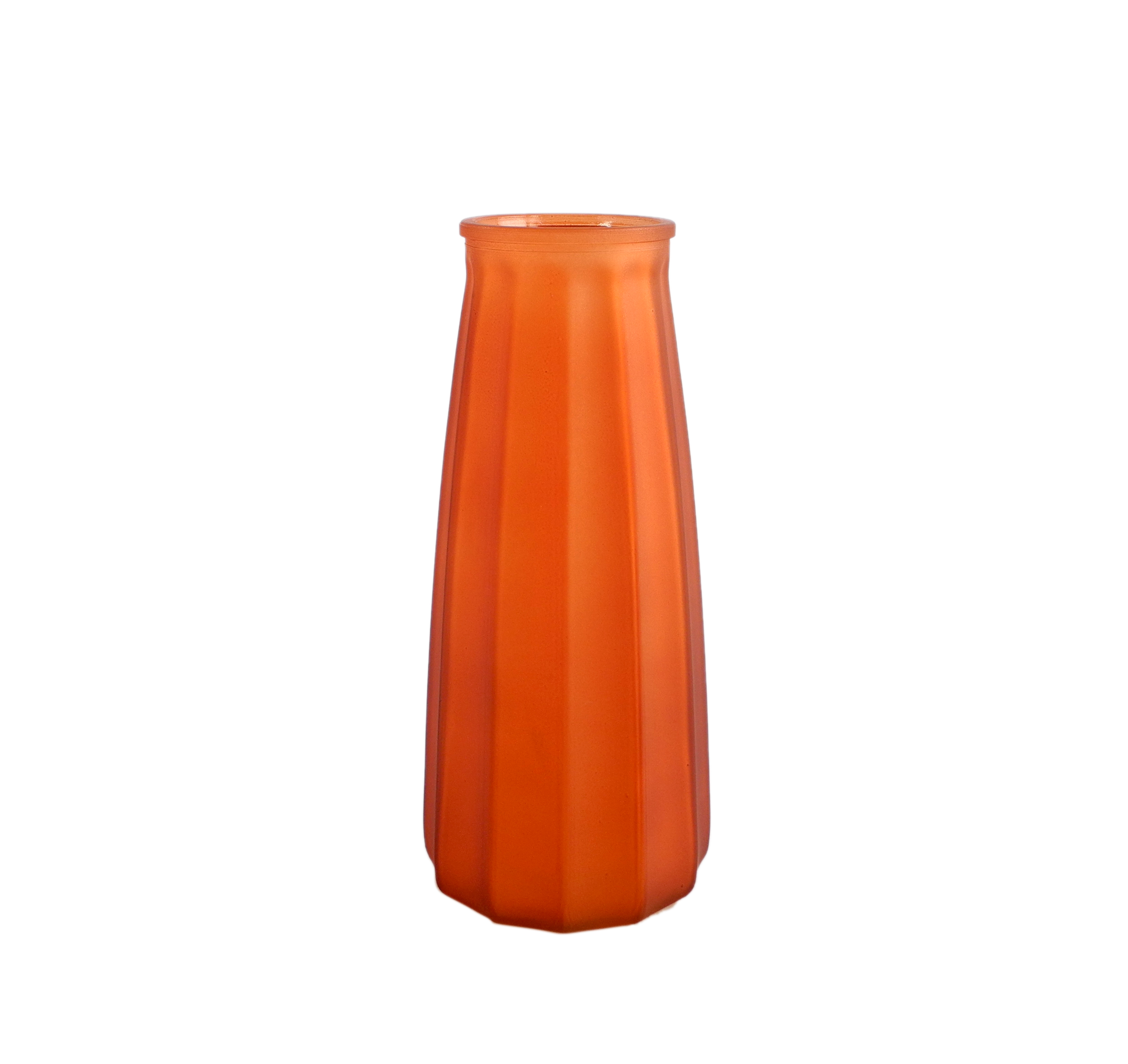 Orange Stripes Glass Vases YD-CGV-045