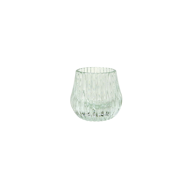Transparent Relief Candle Holder & Wax Bottle YD-HDWC-104