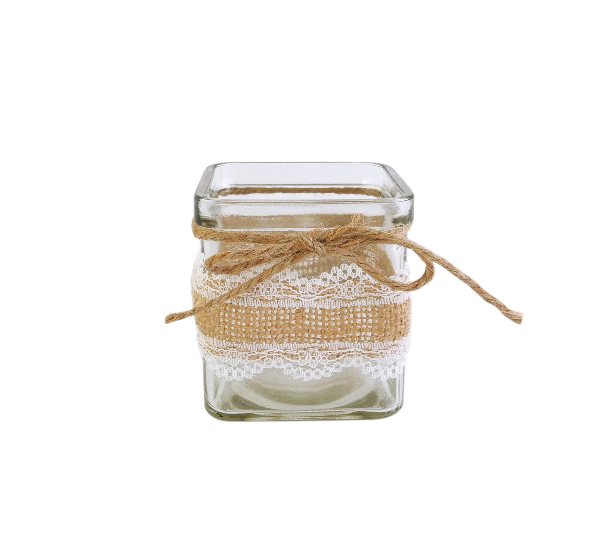 Fabric Lace Decorative Glass Vases YD-ACC-018