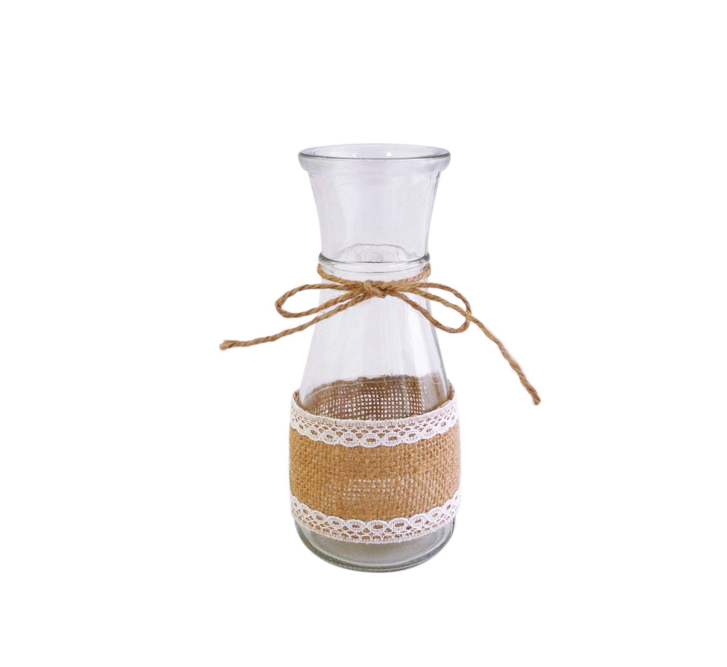 Fabric Lace Decorative Glass Vases YD-ACC-018