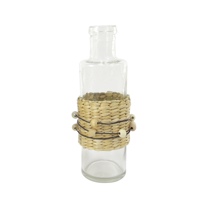 Rattan Beaded Glass Bottle YD-ACC-003
