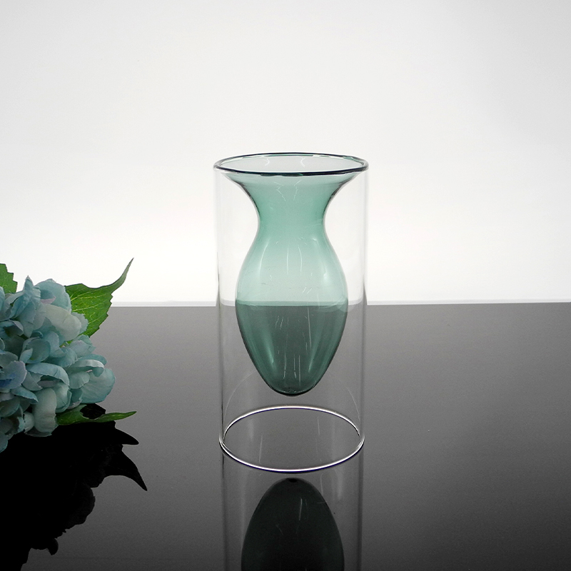 Green Lampwork Glass Vase YD-BV-019