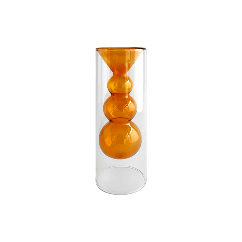 Orange Lampwork Glass Vase YD-BV-030