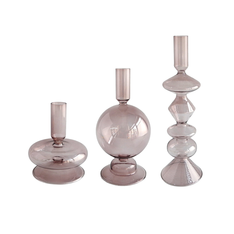 Brown Lamp Candle Holder YD-LCH-010