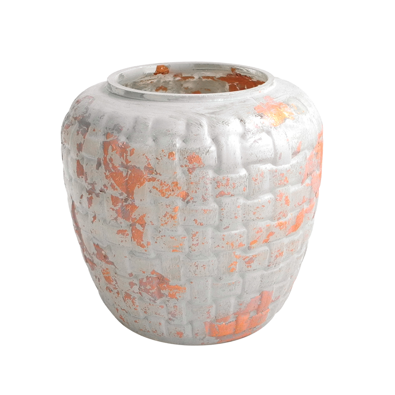 Light Blue Texture Glass Vases Wax Bottle YD-ND-193