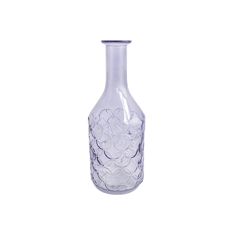 Purple Glass Vases & Wax Bottle YD-HDWC-156