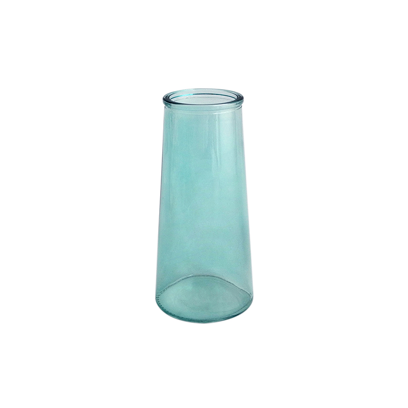 Blue Grey Glass Vases & Candle Holder YD-HDWC-155