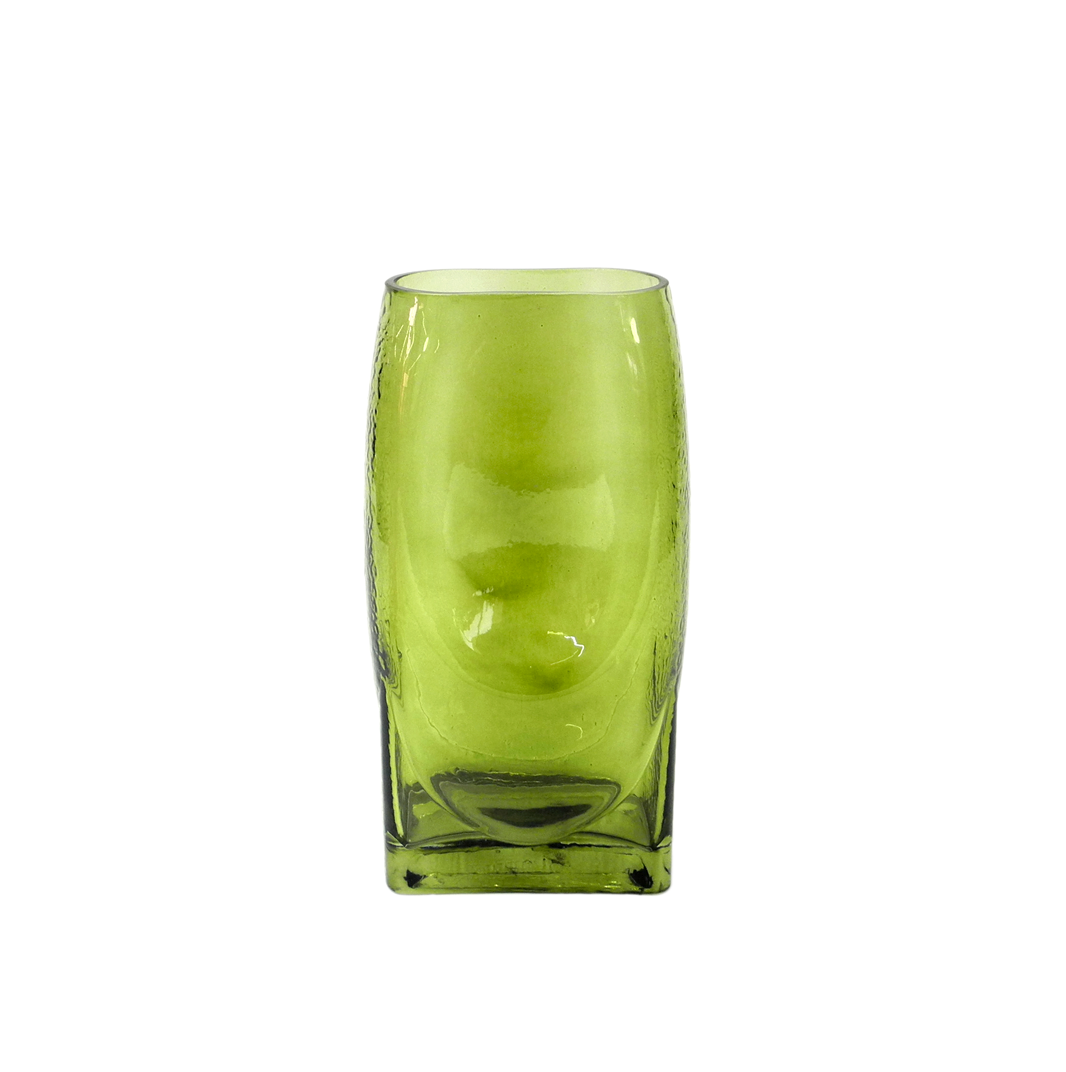 Orange Square Glass Vase YD-CGV-063