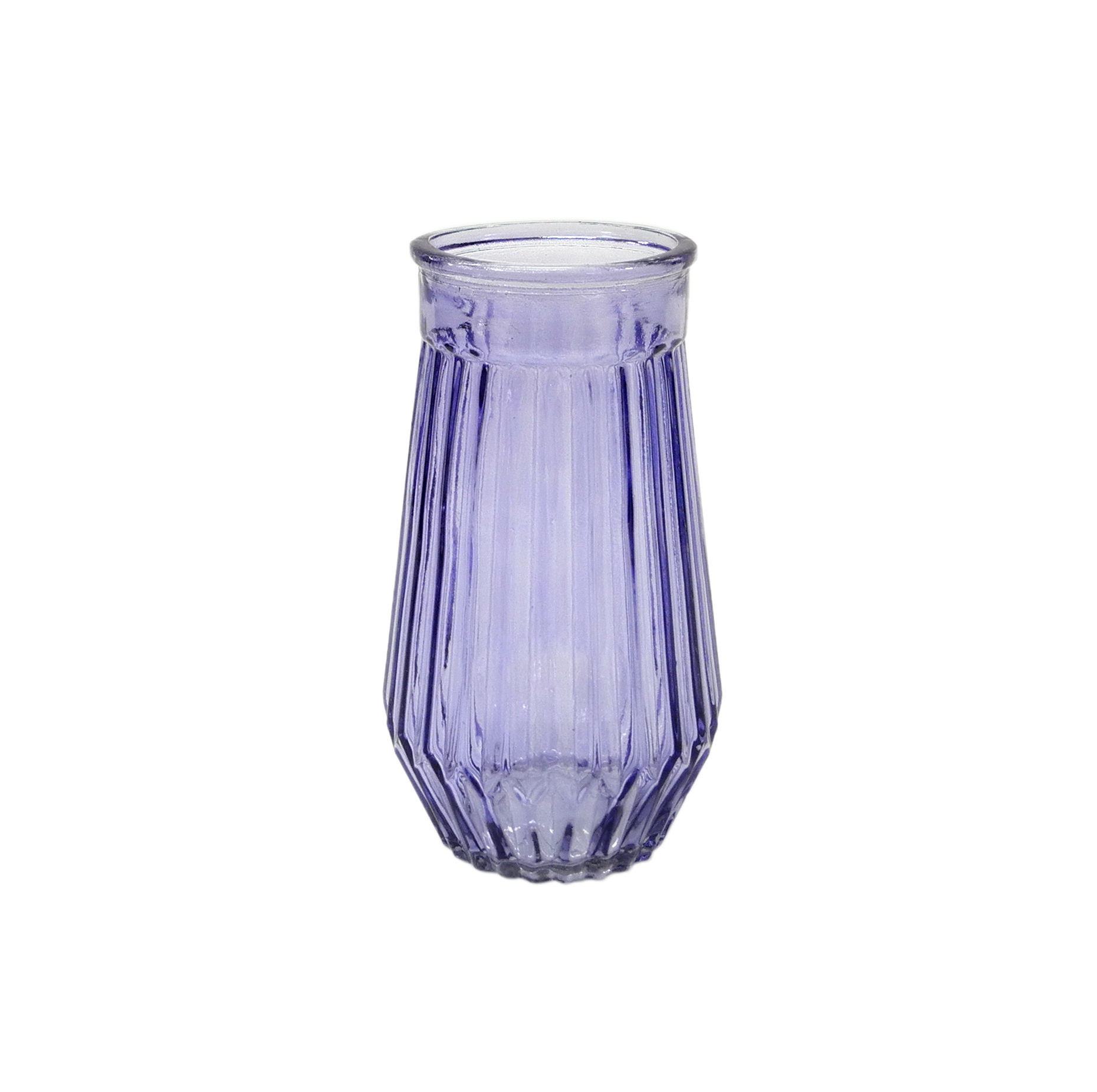 Blue prismatic Glass Vase YD-ND-164