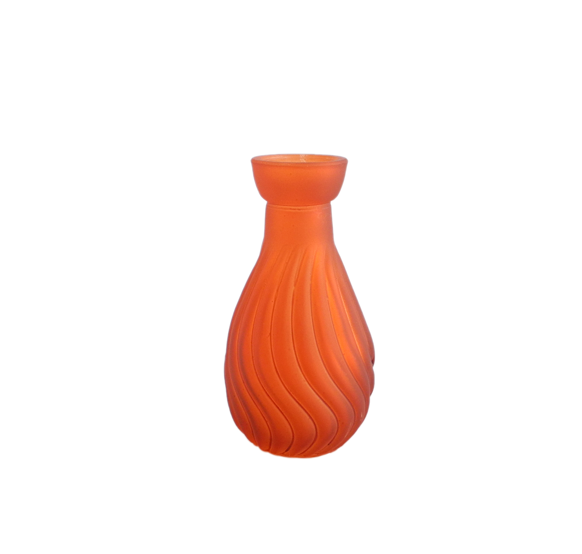 Orange Simple Texture Glass Vases YD-CGV-042