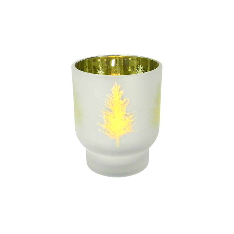 Beige Pattern Candle Holder & Wax Bottle YD-CX-049