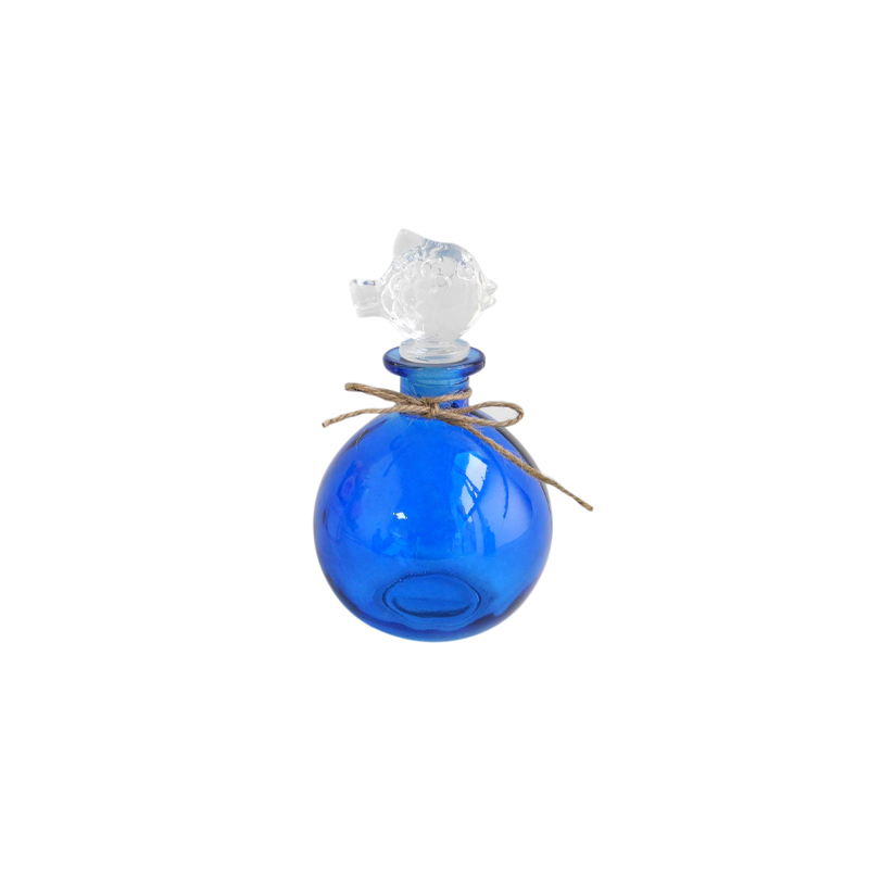 Cartoon Plug Blue Glass Vases YD-OBS-025