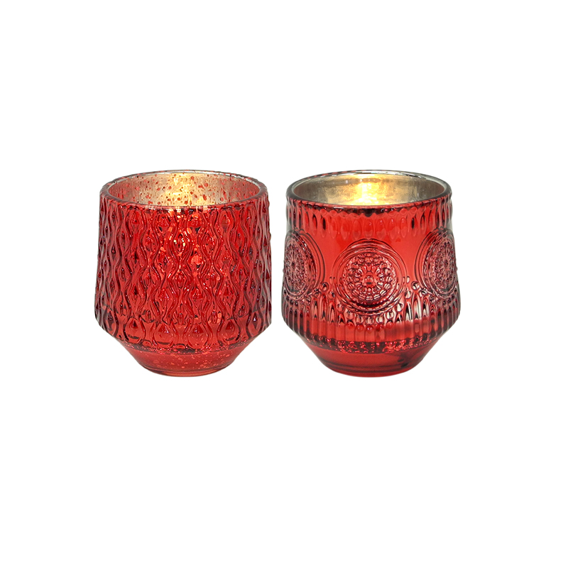 Red Vintage Glass Wax Bottle YD-ND-078