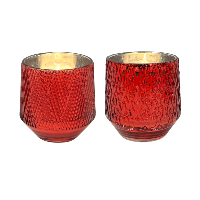 Red Vintage Glass Wax Bottle YD-ND-078