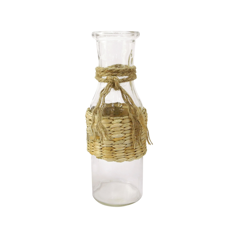 Rattan Hemp Rope Decorative Glass Bottle YD-ACC-004